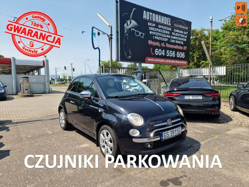 Fiat 500 1.2 Benzyna 69 KM, Klimatyzacja, Panorama, Bluetooth, Alufelgi, Isofix I (2007-)