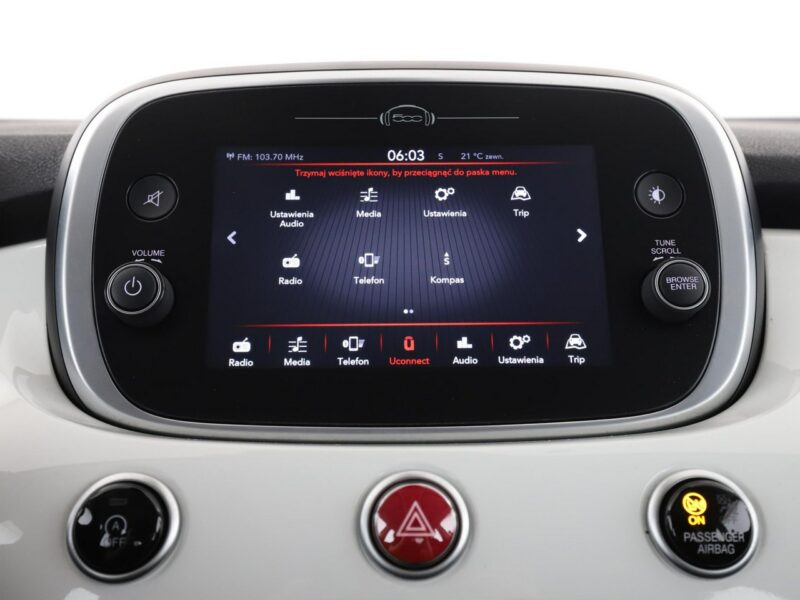 Fiat 500x City Cross kamera Bluetooth tempomat