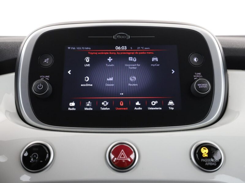 Fiat 500x City Cross kamera Bluetooth tempomat