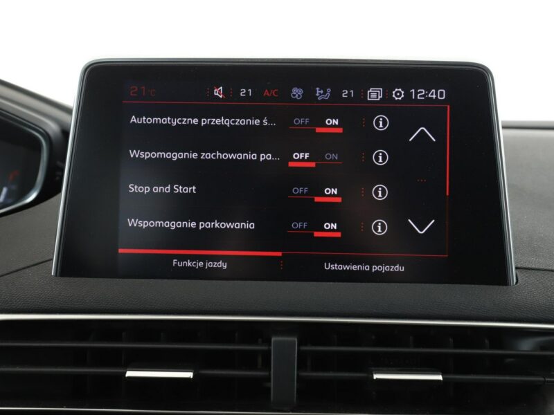 Peugeot 3008 navi virtual cocpik półskóra kamera i czujniki parkowania II (2016-)