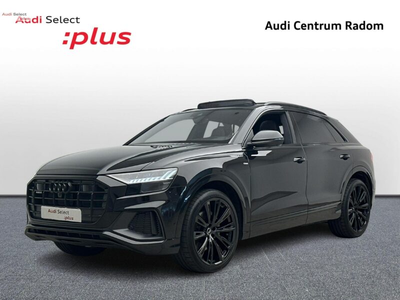 Audi Q8 3.0 TDI 286KM Quattro Sline Oś skrętna Matrix B&O Advance Noktowizor