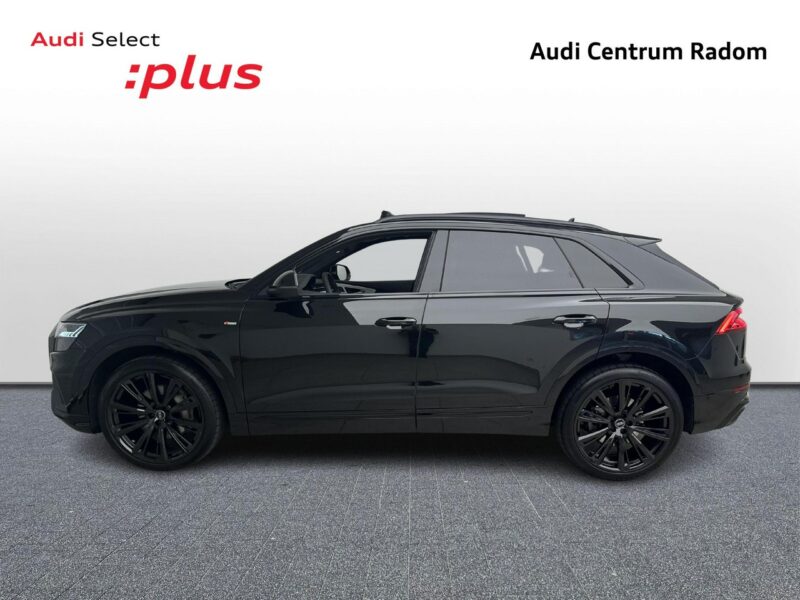 Audi Q8 3.0 TDI 286KM Quattro Sline Oś skrętna Matrix B&O Advance Noktowizor