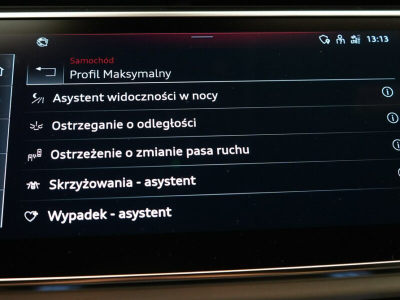 Audi Q8 3.0 TDI 286KM Quattro Sline Oś skrętna Matrix B&O Advance Noktowizor