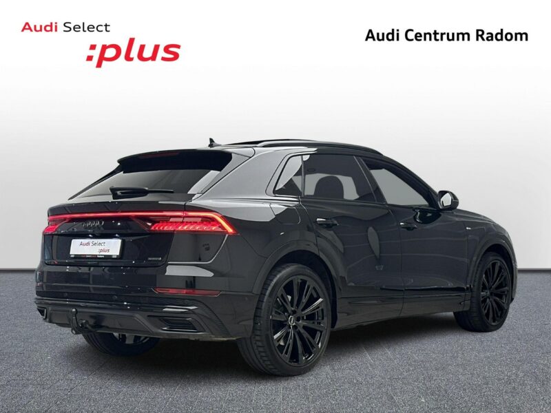 Audi Q8 3.0 TDI 286KM Quattro Sline Oś skrętna Matrix B&O Advance Noktowizor