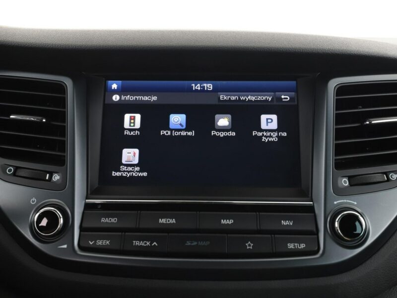 Hyundai Tucson navi klima auto grzane fotele kamera i czujniki parkowania III (2015-2020)