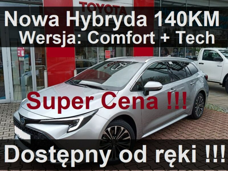 Toyota Corolla Nowa Hybryda 140KM 1,8 Pakiet Tech Comfort Kamera Dostępny - 1355zł E21 (2019-)