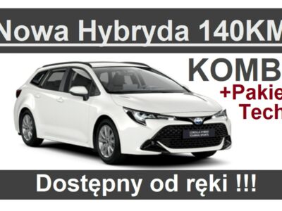 Toyota Corolla Nowa Hybryda 140KM 1,8 Pakiet Tech Comfort Kamera Dostępny - 1344zł E21 (2019-)