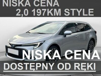 Toyota Corolla Style 2,0 196KM Kamera Super Niska Cena Dostępny od ręki 1539 zł E21 (2019-)