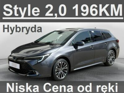 Toyota Corolla Style 2,0 196KM Kamera Super Niska Cena Dostępny od ręki 1539 zł E21 (2019-)