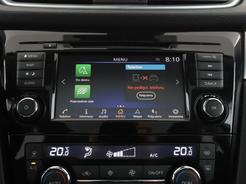 Nissan Qashqai Navi Panorama Kamera cofania Klimatyzacja Hak Bluetooth II (2013-2021)