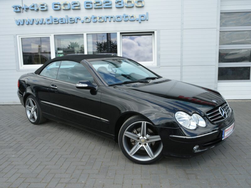 Mercedes CLK 200 1.8i Kompressor Automat Cabrio Avantgarde Skóra Opłaty do 26.03.2026 W209 (2002-)