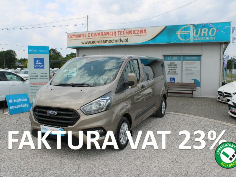 Ford Transit Custom 150HP L2 AUTOMAT Kamera Trend F-vat Gwarancja