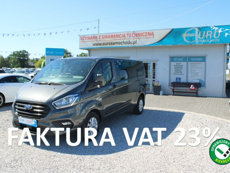 Ford Transit Custom 150HP L2 AUTOMAT Kamera Trend F-vat Gwarancja