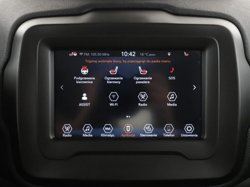 Jeep Renegade klima czujniki parkowania grzane fotele i kierownica I (2014-)