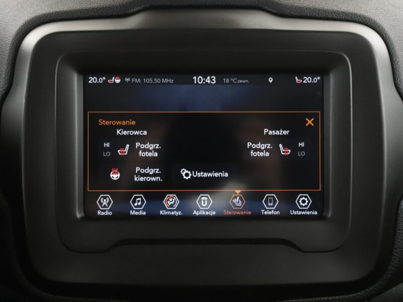 Jeep Renegade klima czujniki parkowania grzane fotele i kierownica I (2014-)