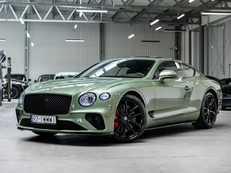 Bentley Continental GT Alpine Green. Gwarancja do 07.2027. Pakiet dokładek karbonowych.
