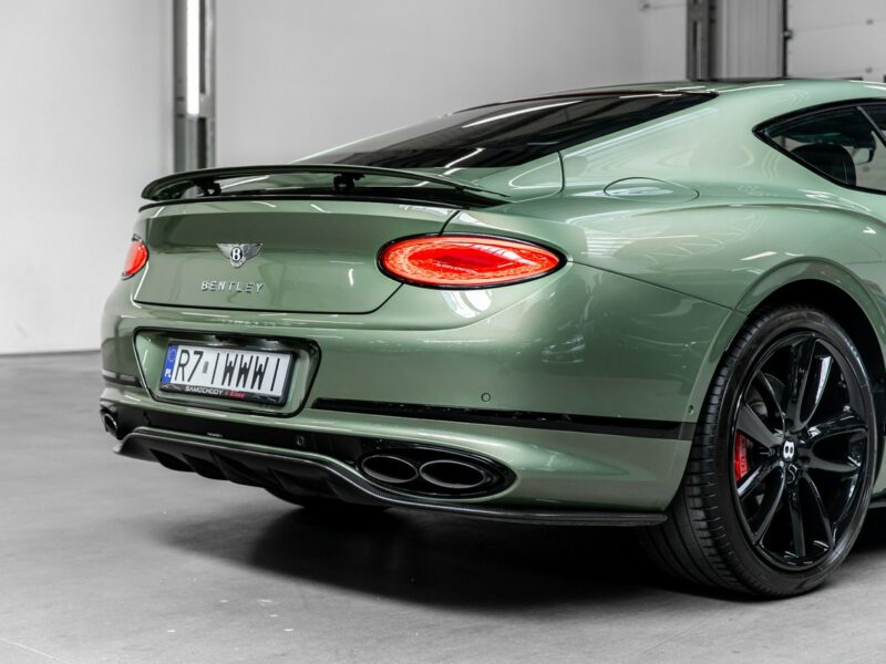 Bentley Continental GT Alpine Green. Gwarancja do 07.2027. Pakiet dokładek karbonowych.