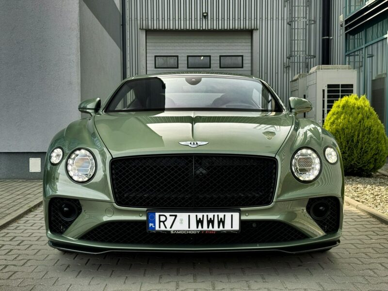 Bentley Continental GT Alpine Green. Gwarancja do 07.2027. Pakiet dokładek karbonowych.