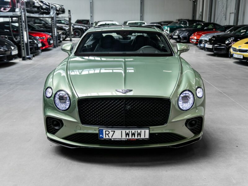 Bentley Continental GT Alpine Green. Gwarancja do 07.2027. Pakiet dokładek karbonowych.
