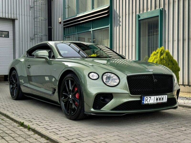 Bentley Continental GT Alpine Green. Gwarancja do 07.2027. Pakiet dokładek karbonowych.