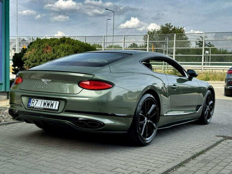 Bentley Continental GT Alpine Green. Gwarancja do 07.2027. Pakiet dokładek karbonowych.