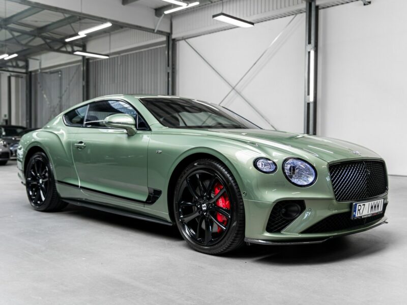 Bentley Continental GT Alpine Green. Gwarancja do 07.2027. Pakiet dokładek karbonowych.