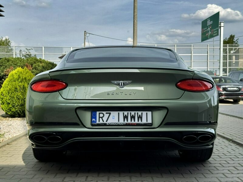 Bentley Continental GT Alpine Green. Gwarancja do 07.2027. Pakiet dokładek karbonowych.
