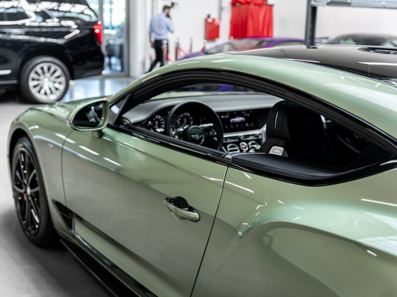 Bentley Continental GT Alpine Green. Gwarancja do 07.2027. Pakiet dokładek karbonowych.