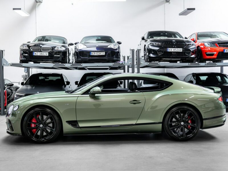 Bentley Continental GT Alpine Green. Gwarancja do 07.2027. Pakiet dokładek karbonowych.
