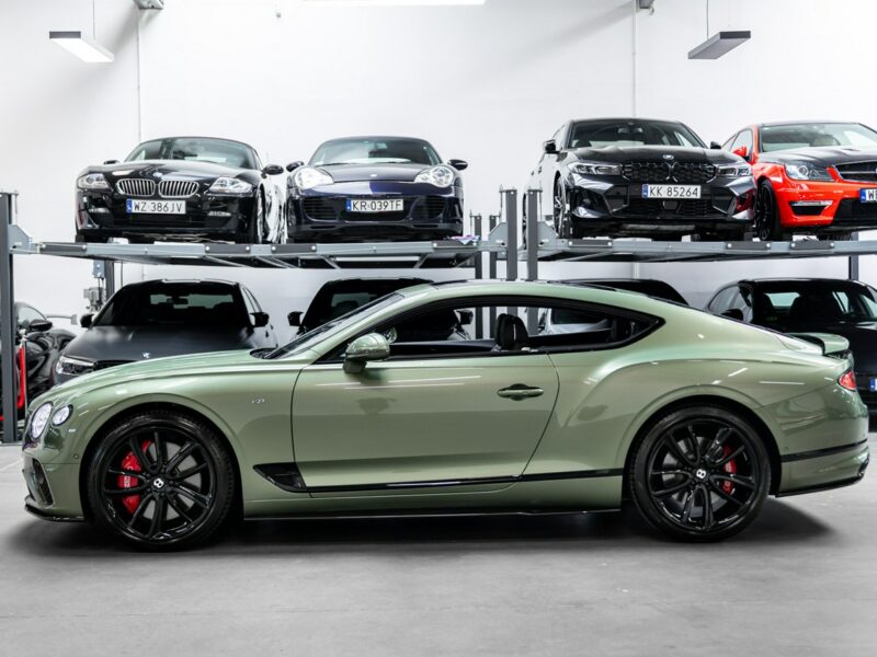 Bentley Continental GT Alpine Green. Gwarancja do 07.2027. Pakiet dokładek karbonowych.