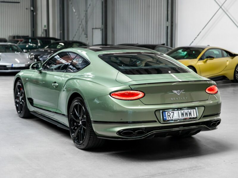 Bentley Continental GT Alpine Green. Gwarancja do 07.2027. Pakiet dokładek karbonowych.