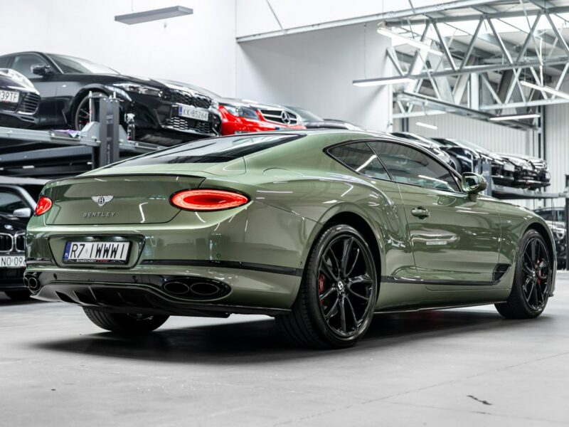 Bentley Continental GT Alpine Green. Gwarancja do 07.2027. Pakiet dokładek karbonowych.