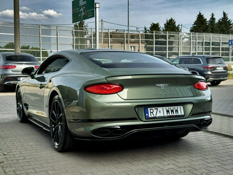 Bentley Continental GT Alpine Green. Gwarancja do 07.2027. Pakiet dokładek karbonowych.