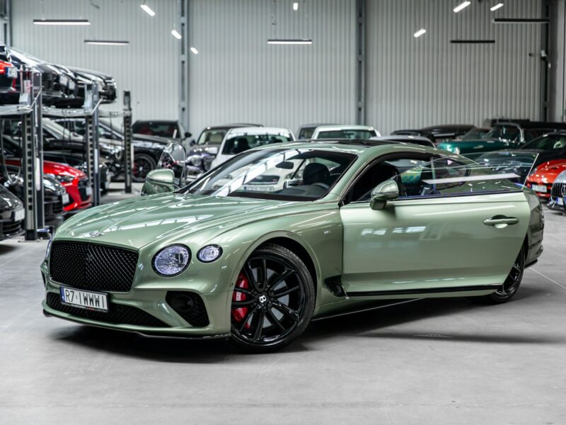 Bentley Continental GT Alpine Green. Gwarancja do 07.2027. Pakiet dokładek karbonowych.