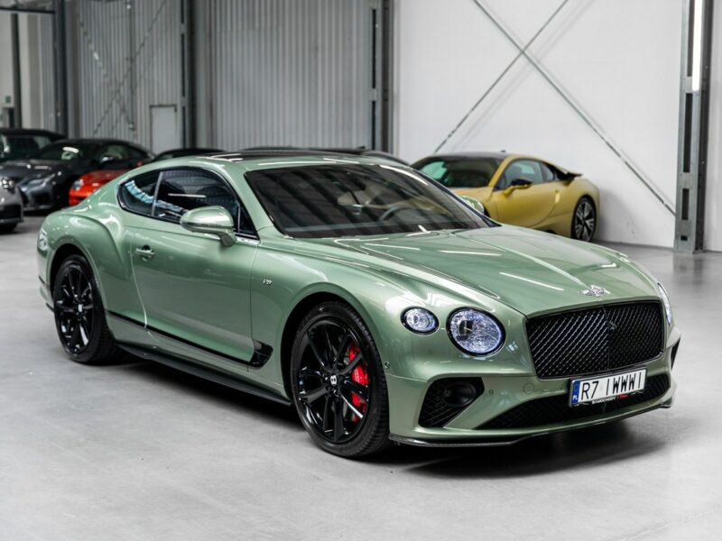 Bentley Continental GT Alpine Green. Gwarancja do 07.2027. Pakiet dokładek karbonowych.