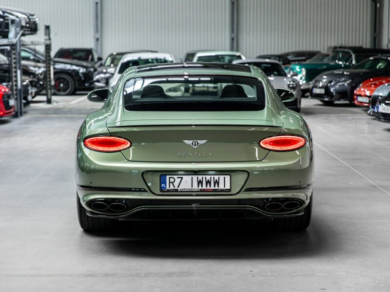 Bentley Continental GT Alpine Green. Gwarancja do 07.2027. Pakiet dokładek karbonowych.