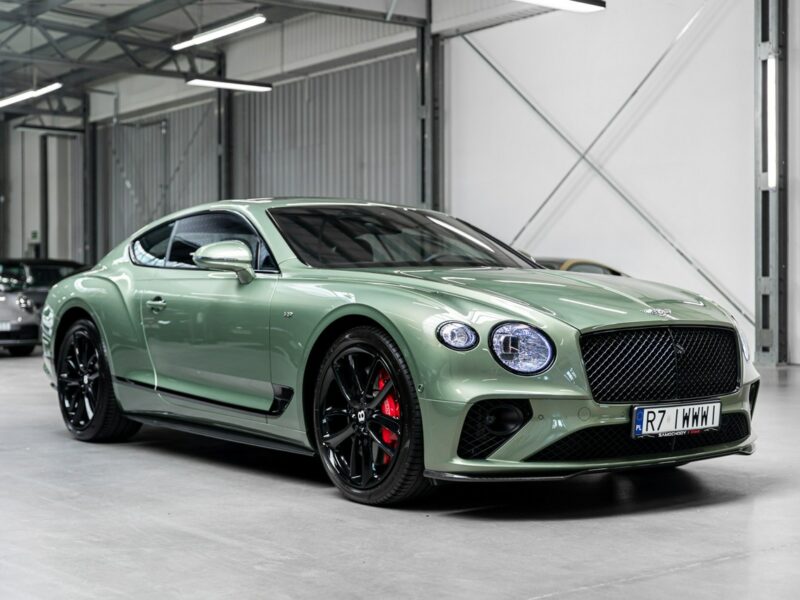 Bentley Continental GT Alpine Green. Gwarancja do 07.2027. Pakiet dokładek karbonowych.