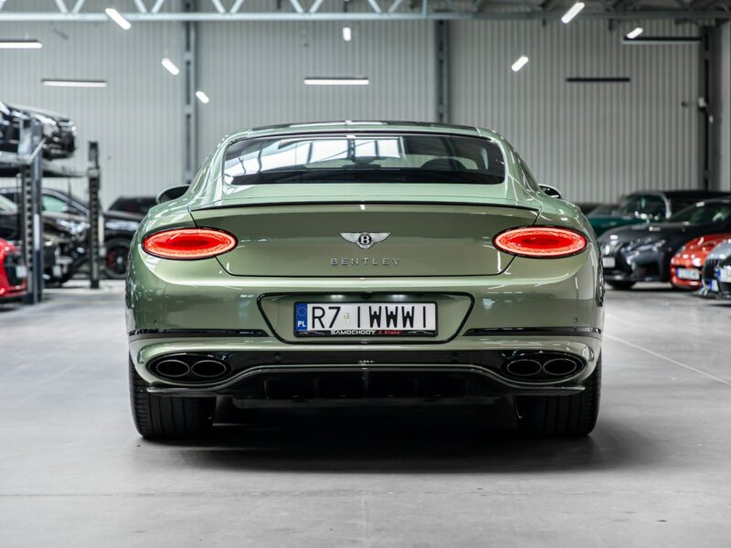 Bentley Continental GT Alpine Green. Gwarancja do 07.2027. Pakiet dokładek karbonowych.