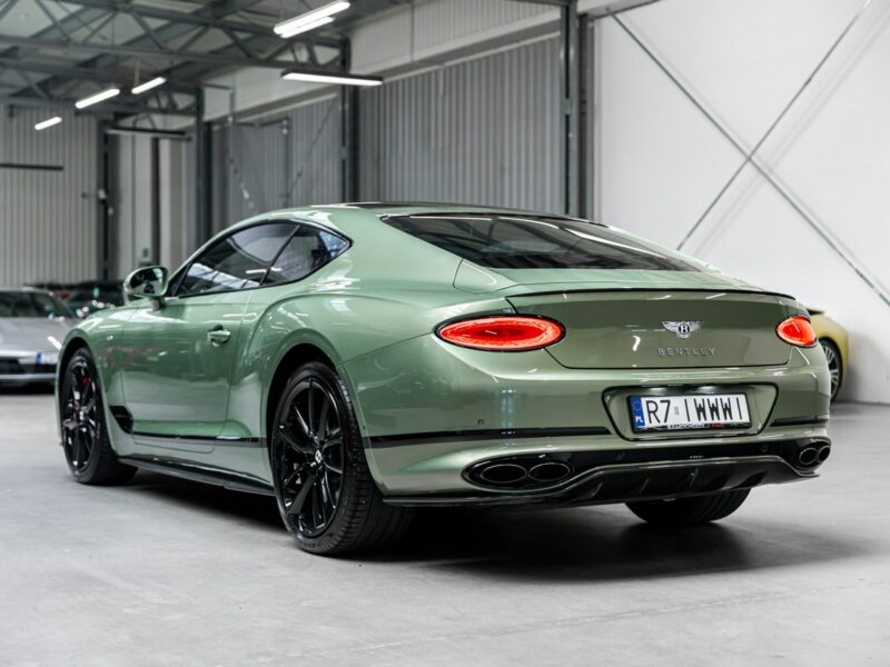 Bentley Continental GT Alpine Green. Gwarancja do 07.2027. Pakiet dokładek karbonowych.