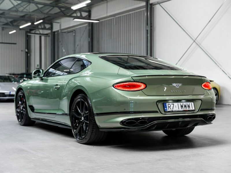 Bentley Continental GT Alpine Green. Gwarancja do 07.2027. Pakiet dokładek karbonowych.