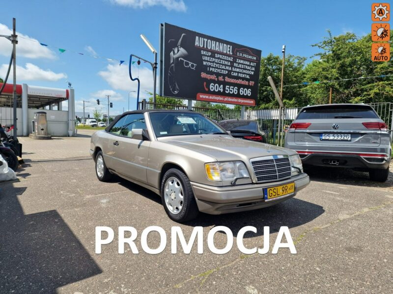 Mercedes E 320 A124 E320 3.2 Benzyna 220 KM, Skóra, Klimatyzacja, Alufelgi, CABRIO W124 (1984-1997)
