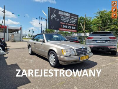 Mercedes E 320 A124 E320 3.2 Benzyna 220 KM, Skóra, Klimatyzacja, Alufelgi, CABRIO W124 (1984-1997)