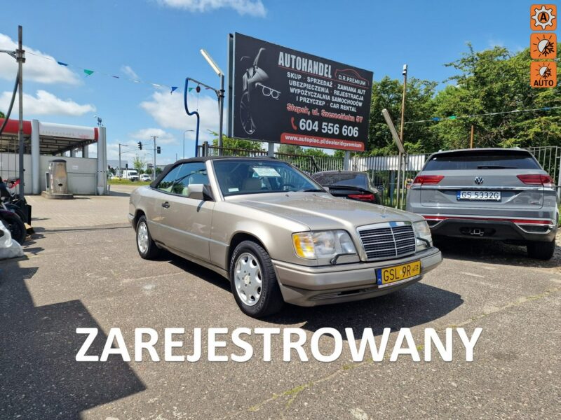 Mercedes E 320 A124 E320 3.2 Benzyna 220 KM, Skóra, Klimatyzacja, Alufelgi, CABRIO W124 (1984-1997)