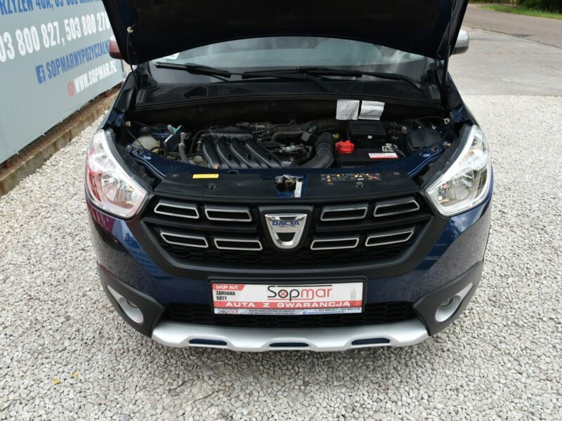 Dacia Dokker Stepway 1.6SCe 102KM 2019r. Salon PL 5-os Klima TEMPOMAT czujniki HAK
