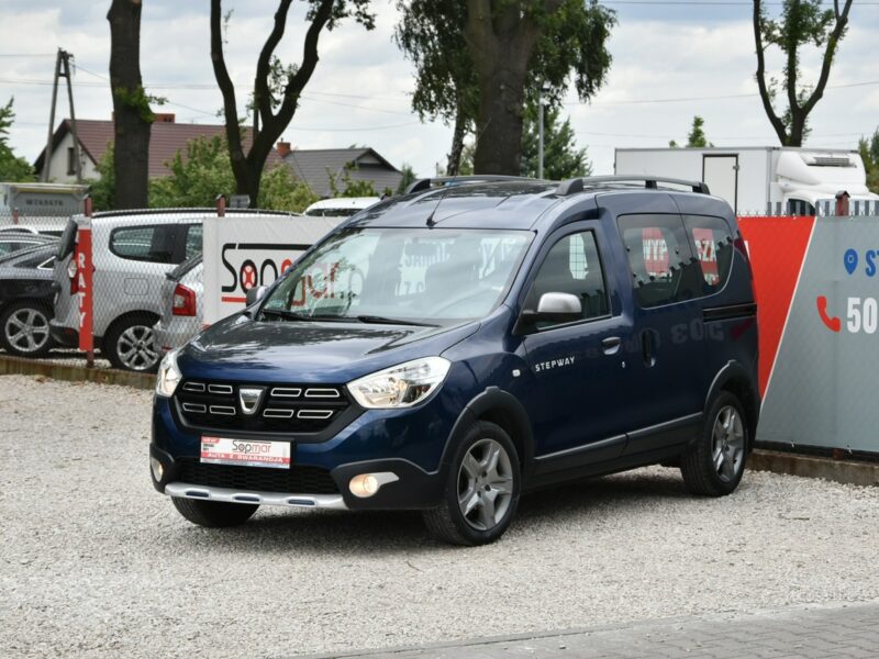 Dacia Dokker Stepway 1.6SCe 102KM 2019r. Salon PL 5-os Klima TEMPOMAT czujniki HAK
