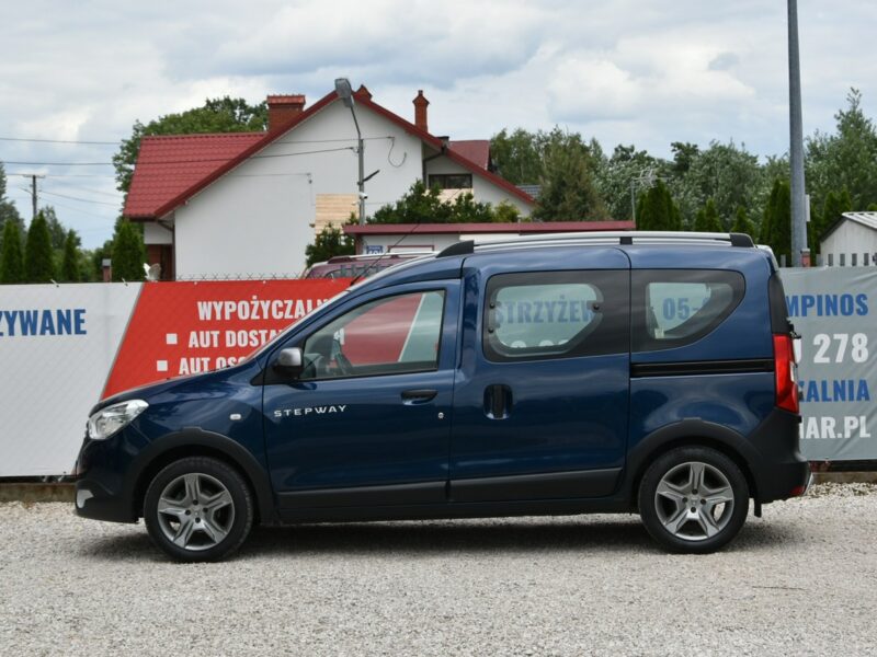 Dacia Dokker Stepway 1.6SCe 102KM 2019r. Salon PL 5-os Klima TEMPOMAT czujniki HAK