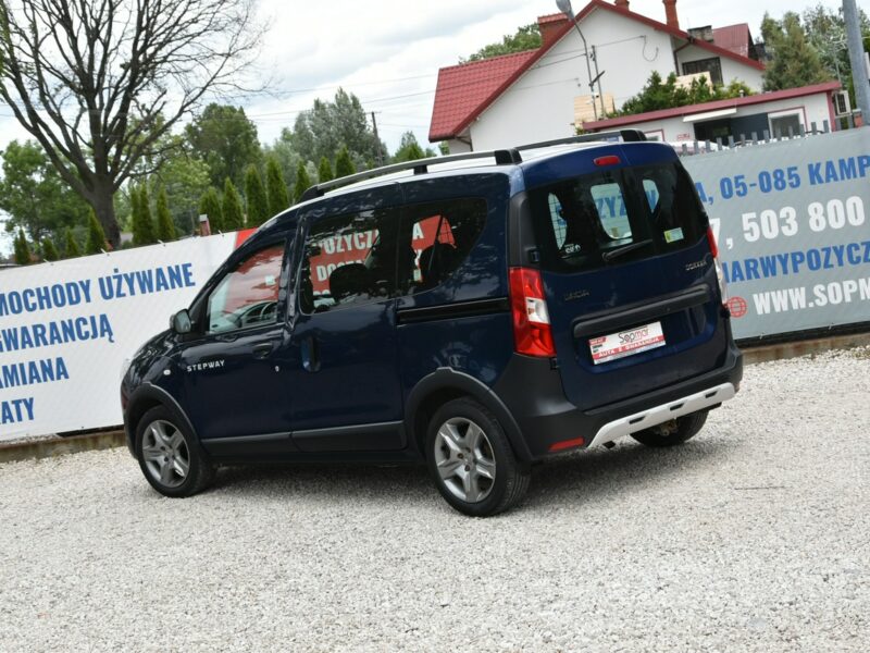 Dacia Dokker Stepway 1.6SCe 102KM 2019r. Salon PL 5-os Klima TEMPOMAT czujniki HAK