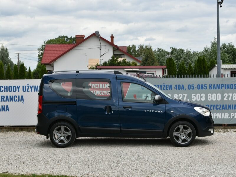 Dacia Dokker Stepway 1.6SCe 102KM 2019r. Salon PL 5-os Klima TEMPOMAT czujniki HAK