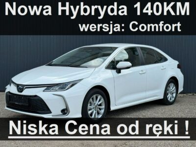 Toyota Corolla Nowa Hybryda 140KM 1,8 Comfort Kamera Dostępny od ręki - 1250zł Seria E16 (2012-)