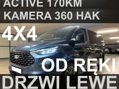 Ford Tourneo Custom 4x4 L2 Active 170KM Kamera 360 Drzwi LeWe Hak Szybki odbiór ! 4X4